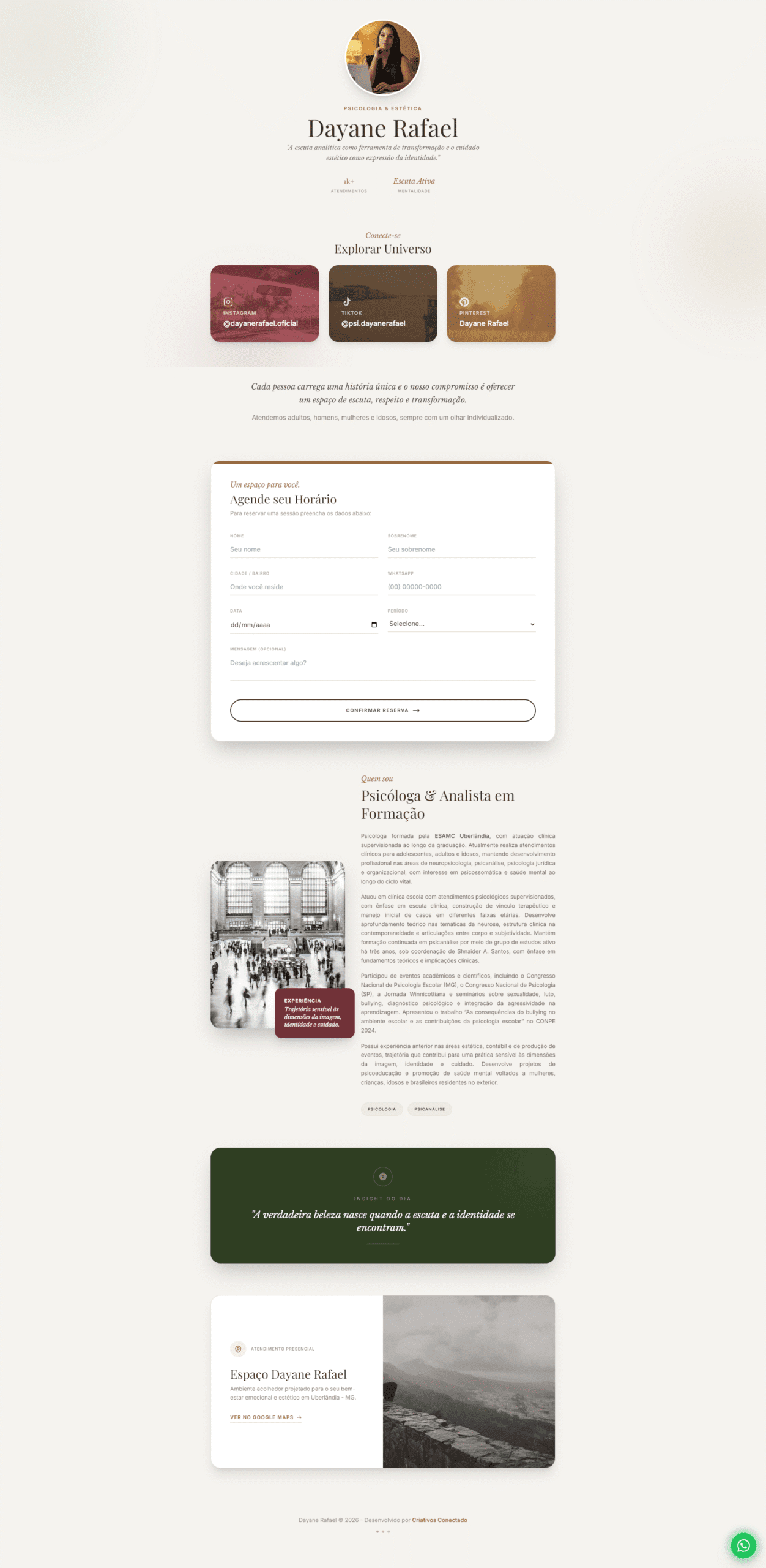 Psicologa Dayane Rafael