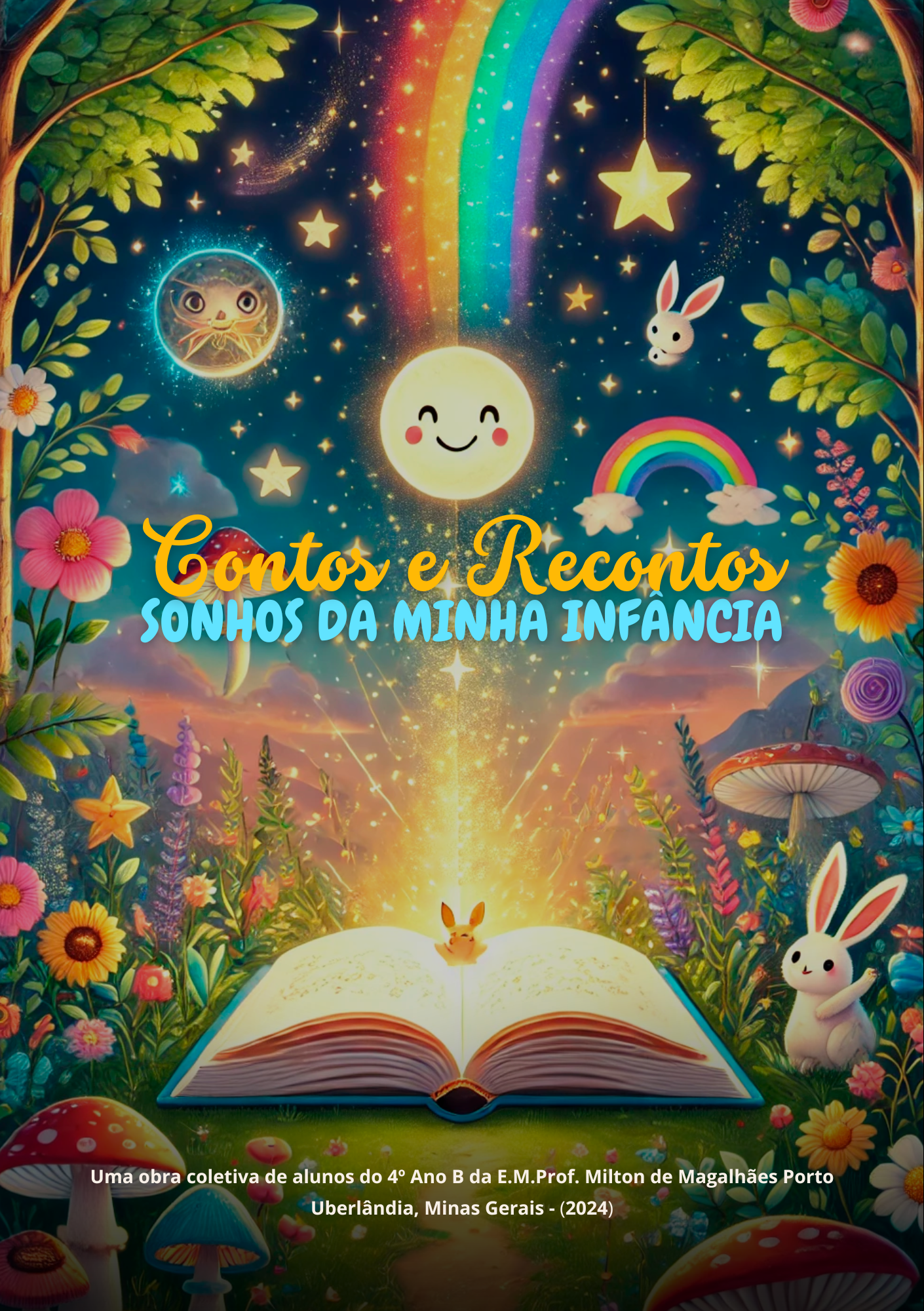 Capa do livro Contos e Recontos, sonhos da minha infância